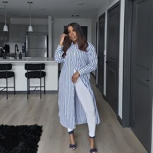 Blue Dress Dress Top